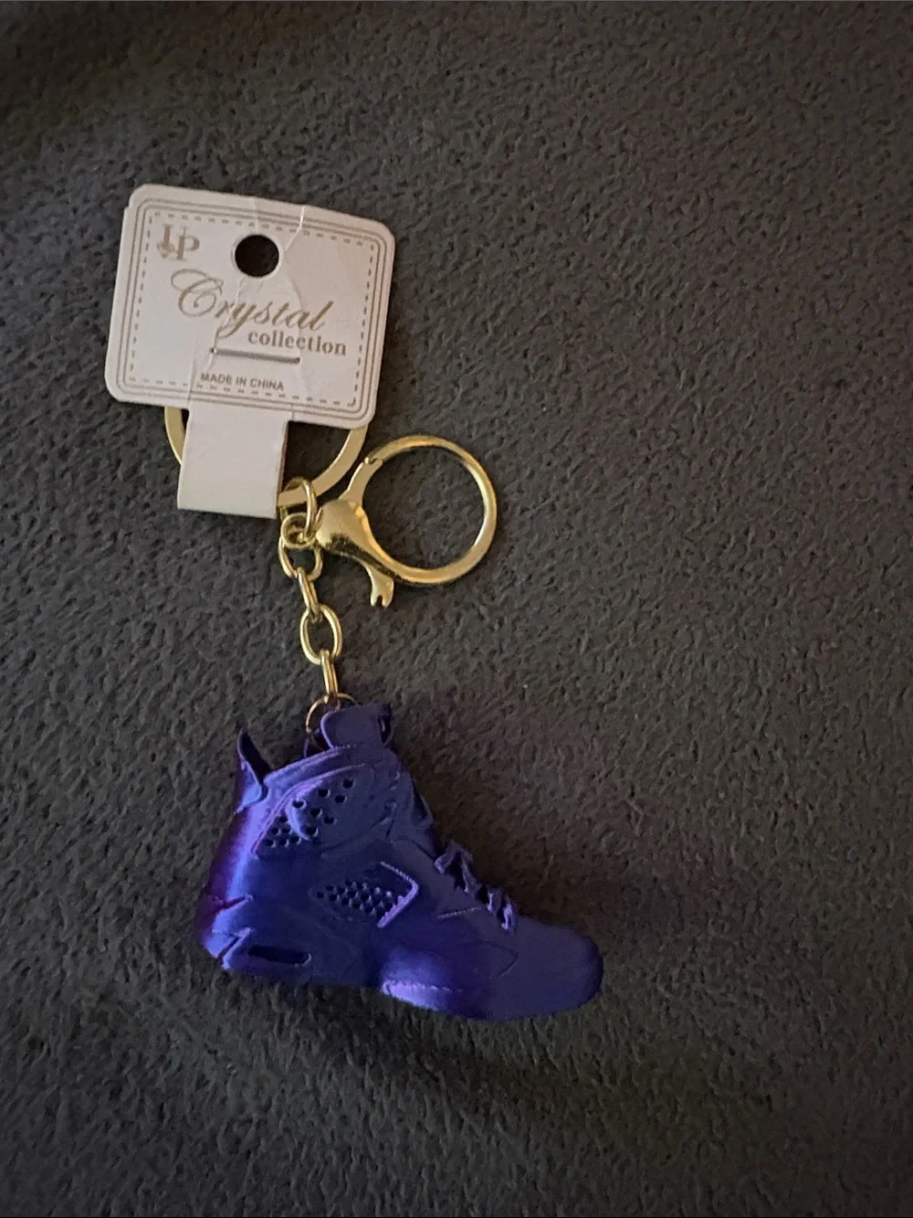 Purple / Blue Multicolor Sneaker Keychain